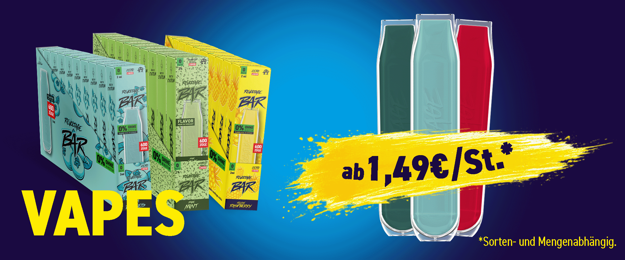 Man with round sunglasses in purple smoke, edgy style banner for revoltage.rocks