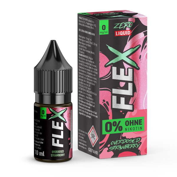 FLEX Overdosed E-Liquid Serie 10ml Strawberry